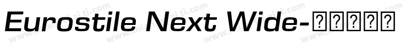 Eurostile Next Wide字体转换
